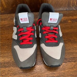 FIGS New Balance Gray and Red Shoes